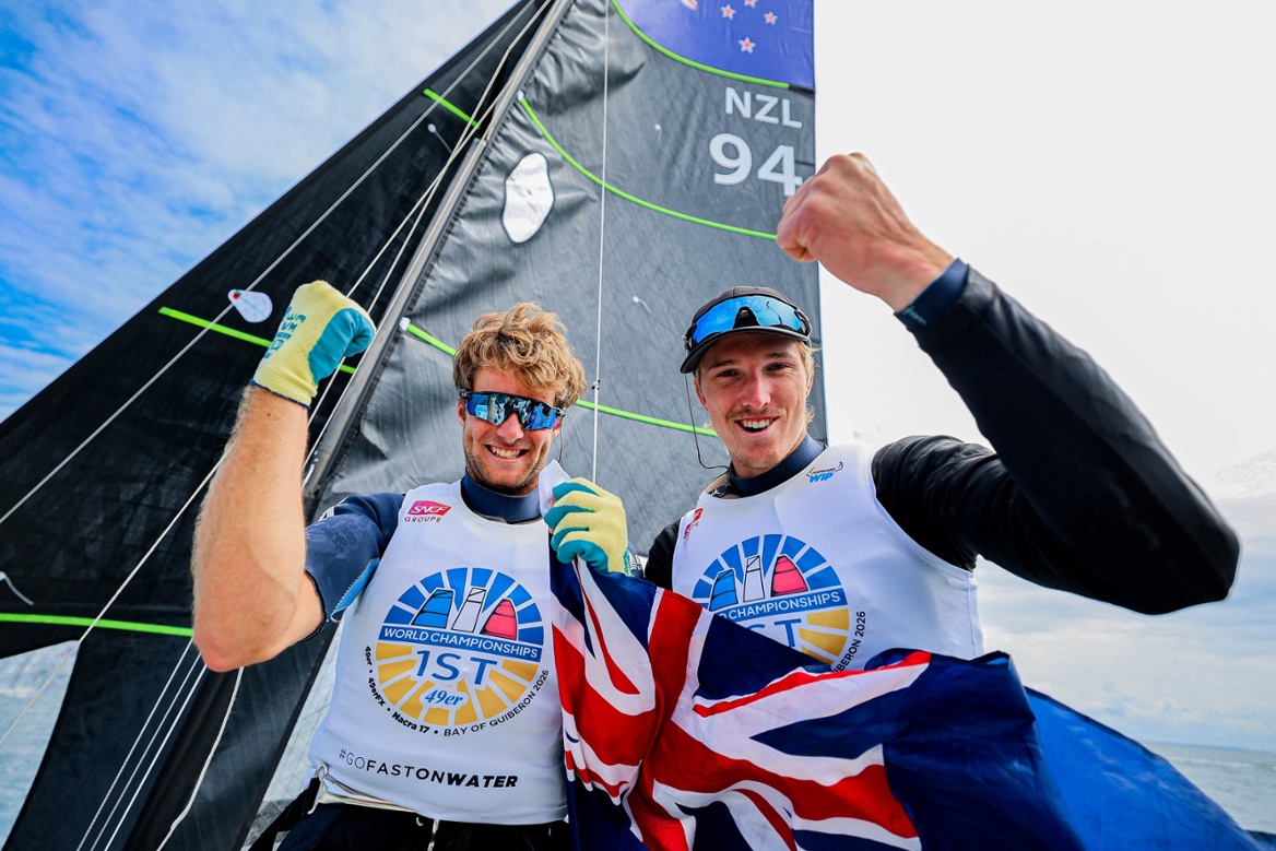 Congratulations Seb and George on 49er World Championship win