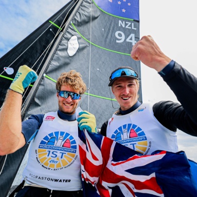 Congratulations Seb and George on 49er World Championship win