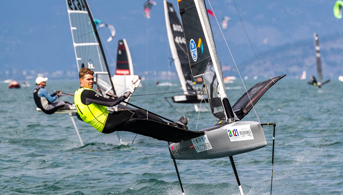 Top 6 placings at 2021 Moth Worlds