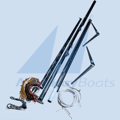 49er CST Mast Complete with Wires, Halyards, Trapeze lines & adjusters