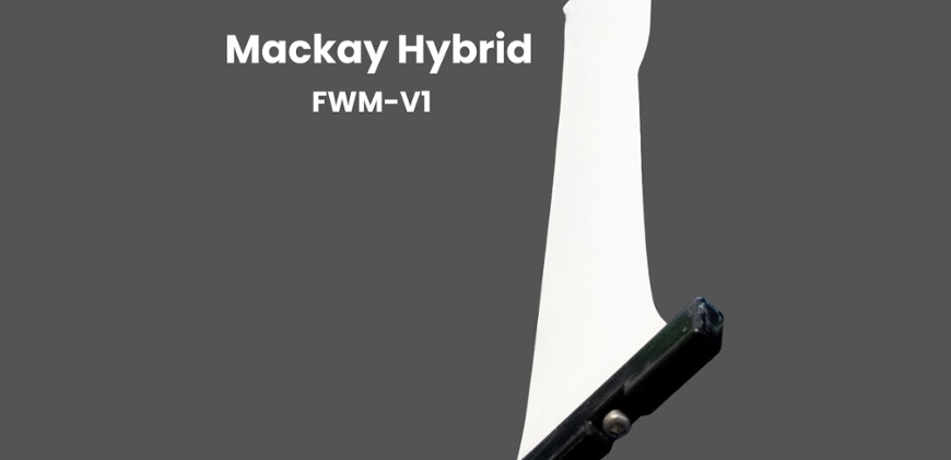Introducing Mackay Hybrid: a carbon-steel wing-foil racing mast for pure speed