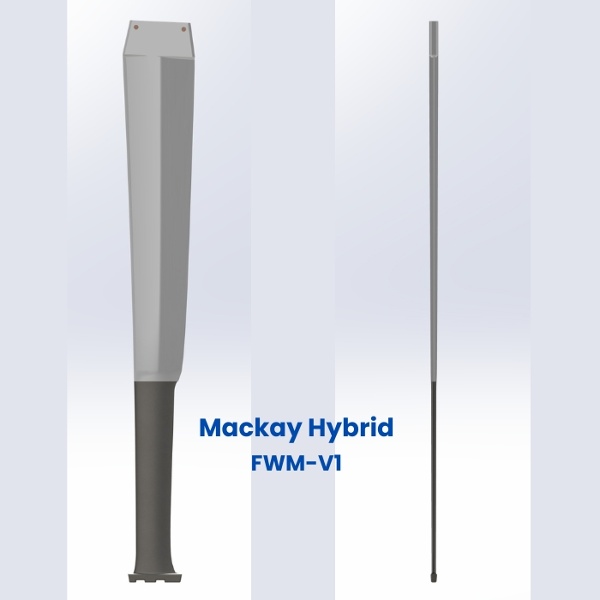 FWM-V1 Wing Foil race Mast 116cm incl Tuttle box;