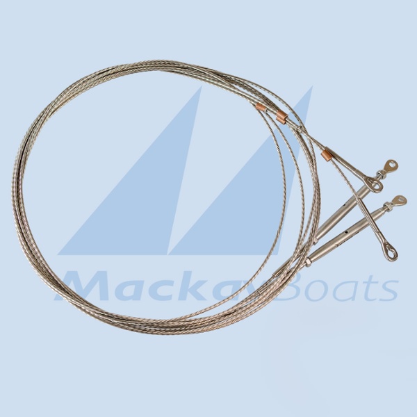 Moth Sidestay Adjustable- 2.5mm dyform, M5 Turnbuckle, 5mm eye