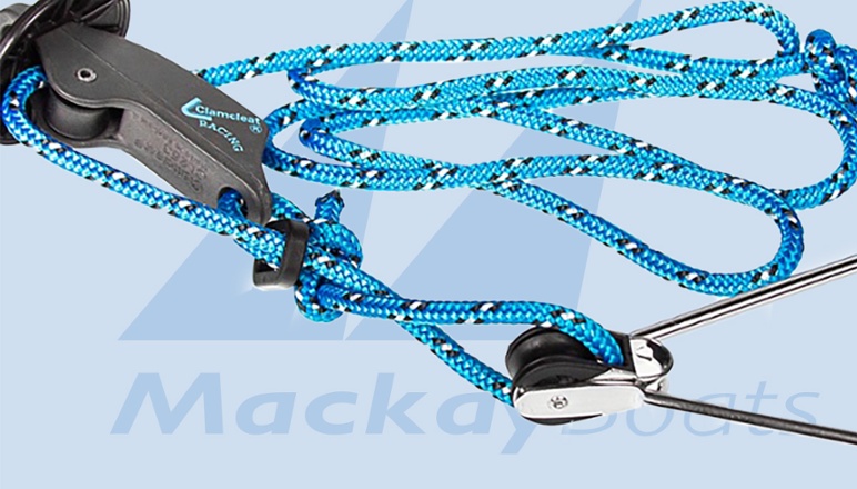 Trapeze Adjuster 2:1 with ring - Mackay Boats